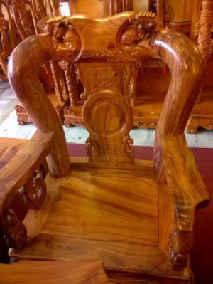 Bộ bàn ghế phòng khách gỗ cẩm lai tay 12